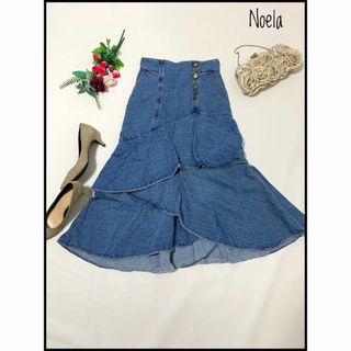 Noela - 【美品】noela/ノエラ ティアードデニムスカート　可愛い