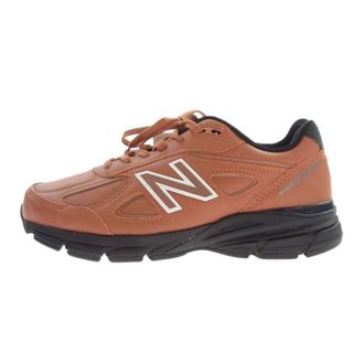 ニューバランス(New Balance)のNEW BALANCE ニューバランス スニーカー U990RB4 Made in USA 990 v4 RB4 ローカット スニーカー オレンジ系 27.5ｃｍ【新古品】【未使用】【中古】(スニーカー)