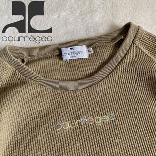 クレージュ(Courreges)のクレージュ　ワッフルT  半袖　Tシャツ サーマル　ロゴ(Tシャツ(半袖/袖なし))