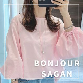 ボンジュールサガン(BONJOUR SAGAN)の"新品・タグ付"ボリューム袖シアーブラウス/BONJOUR SAGAN(シャツ/ブラウス(長袖/七分))