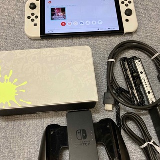 ニンテンドースイッチ(Nintendo Switch)のNintendo Switch本体セット有機EL スプラトゥーン3モデル動作品(携帯用ゲーム機本体)