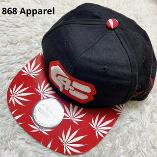 868 Apparel スナップバックキャップ キャップ 帽子 HIPHOP 黒(キャップ)