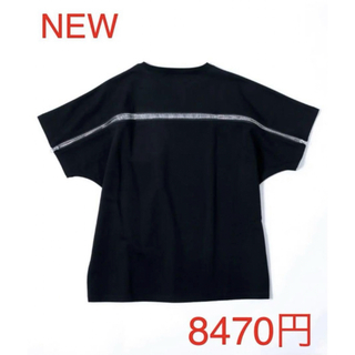 1392 新品　LITTER バックファスナー　デザインTシャツ　ブラック　L(Tシャツ/カットソー(半袖/袖なし))