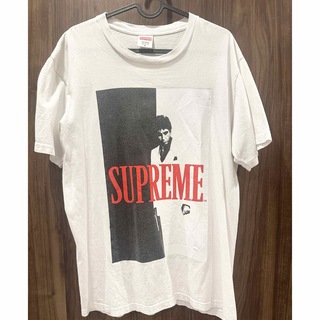 シュプリーム(Supreme)のSupreme 17AWSCARFACE SPLIT TEE M Tシャツ白 (Tシャツ/カットソー(半袖/袖なし))