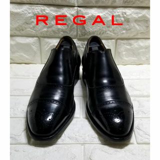 リーガル(REGAL)の【REGAL】ストレートチップスリッポン　24.0cm　ブラック(ドレス/ビジネス)