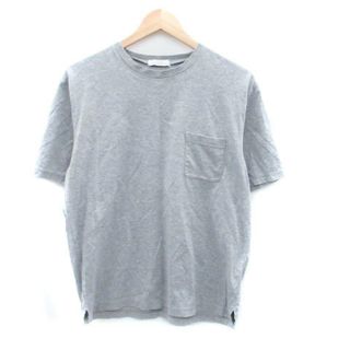 ユナイテッドアローズグリーンレーベルリラクシング(UNITED ARROWS green label relaxing)のグリーンレーベルリラクシング Tシャツ カットソー ラウンドネック 半袖 グレー(Tシャツ/カットソー(半袖/袖なし))