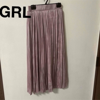グレイル(GRL)のGRL  グレイル　プリーツスカート　ピンク　ロング(ロングスカート)