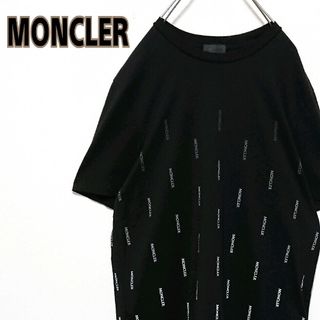 モンクレール(MONCLER)の定番モデル モンクレール ロゴ ワッペン ブラック 半袖 Ｔシャツ(Tシャツ/カットソー(半袖/袖なし))