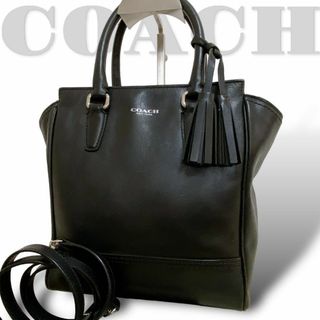 コーチ(COACH)の良品【コーチ】F48894 2wayショルダーバッグ トート レザー ブラック(ショルダーバッグ)