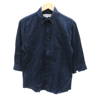 ヴァンキッシュ(VANQUISH)のヴァンキッシュ カジュアルシャツ 七分袖 ボタンダウン 迷彩柄 カモフラ柄 S(シャツ)