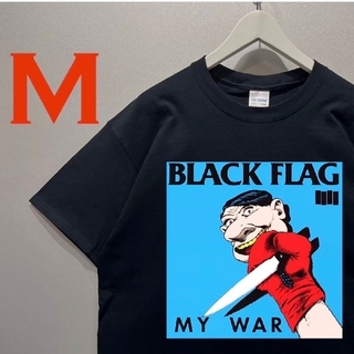男女兼用 ブラックフラッグ BLACK FLAGMYWAR  tシャツ 半袖 黒(Tシャツ/カットソー(半袖/袖なし))