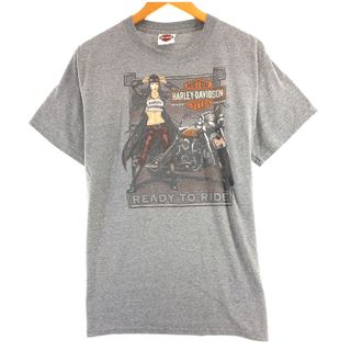 ハーレーダビッドソン(Harley Davidson)の古着 ハーレーダビッドソン Harley-Davidson HANES モーターサイクル バイクTシャツ メンズM /eaa437287(Tシャツ/カットソー(半袖/袖なし))