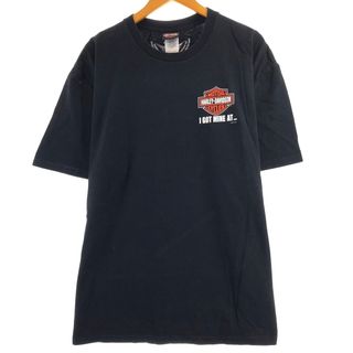 ハーレーダビッドソン(Harley Davidson)の古着 ハーレーダビッドソン Harley-Davidson バックプリント モーターサイクル バイクTシャツ メンズXXL  /eaa437290(Tシャツ/カットソー(半袖/袖なし))