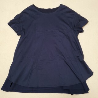 紺色　トップス　LLサイズ　Tシャツ(Tシャツ(半袖/袖なし))