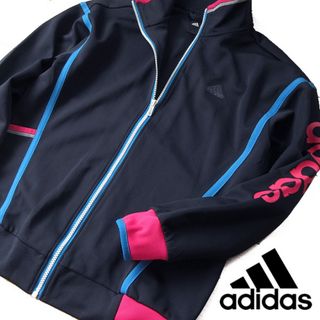 アディダス(adidas)の美品 M アディダス レディース ジャージ/ジャケット ネイビー(その他)