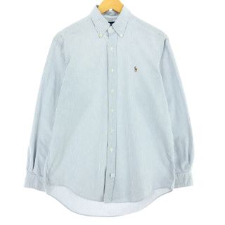 ラルフローレン(Ralph Lauren)の古着 ラルフローレン Ralph Lauren 長袖 ボタンダウンストライプシャツ メンズXL /eaa454438(シャツ)