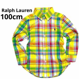 ポロラルフローレン(POLO RALPH LAUREN)のラルフローレン 長袖シャツ チェックシャツ ボタンシャツ ポニー刺繍 マドラス(ブラウス)