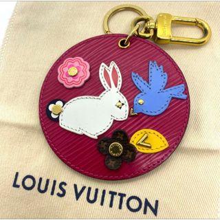 ルイヴィトン(LOUIS VUITTON)のルイヴィトン キーホルダー キーリング ポルトクレ うさぎ 鳥 モノグラム エピ(キーホルダー)