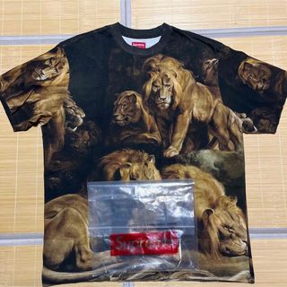 シュプリーム(Supreme)のSupreme Lions' Den s/s Top Multi L ライオン(Tシャツ/カットソー(半袖/袖なし))