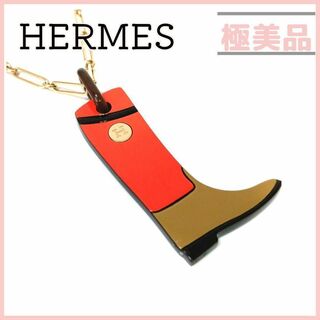 エルメス(Hermes)のエルメス バッファローホーン カヴァリエ ネックレス ペンダント ブーツ(ネックレス)
