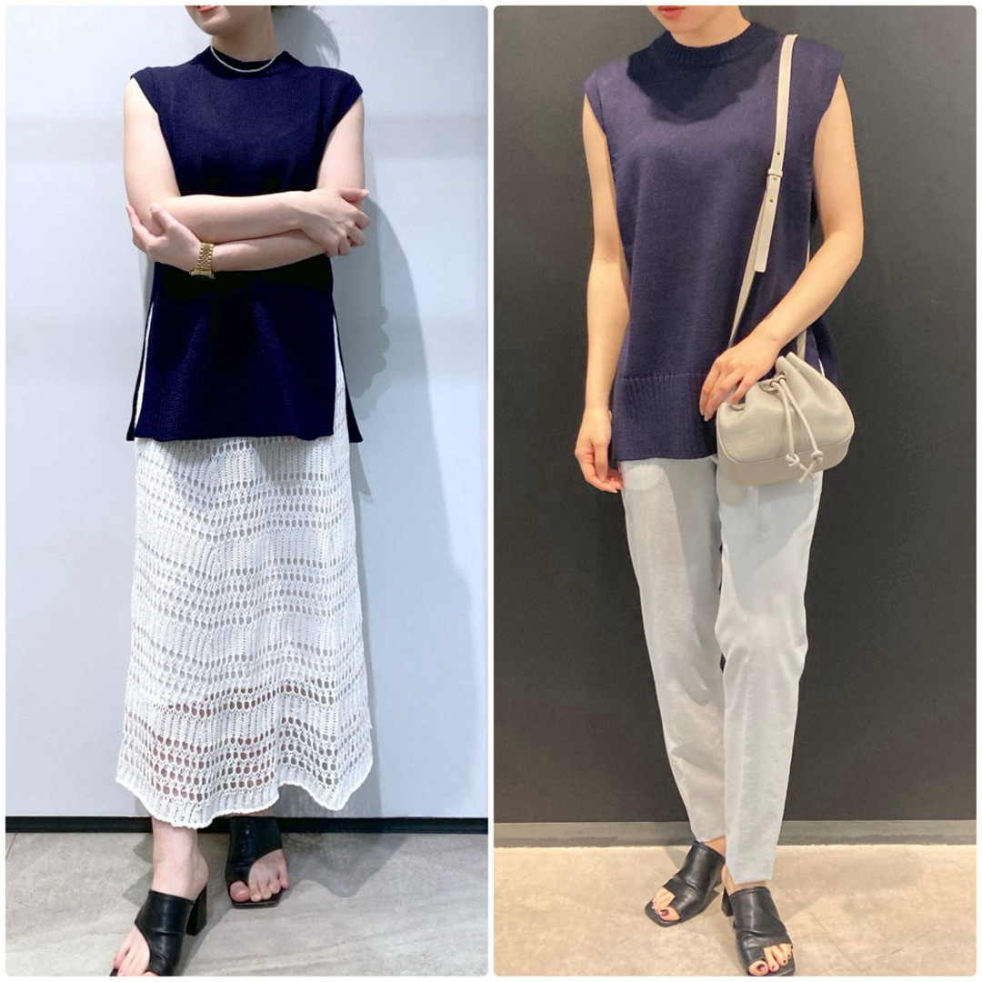 Theory - theory 22SS ウォッシャブル ノースリーブニット Theory - theory 22SS ウォッシャブル ノースリーブニット
