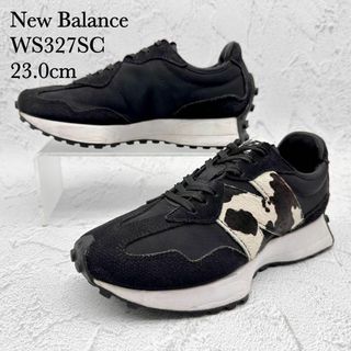 ニューバランス(New Balance)の【即完モデル】ニューバランス WS327 牛柄 ブラック スエード ハラコ(スニーカー)