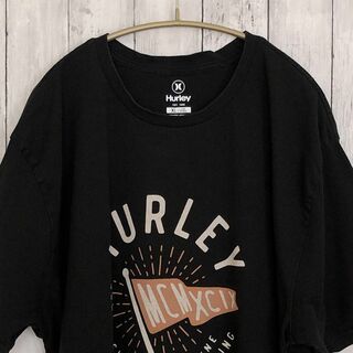 ハーレー(Hurley)のHURLEYハーレー　半袖Ｔシャツ　サイズＸＬ　黒ブラック　メンズ　古着(Tシャツ/カットソー(半袖/袖なし))