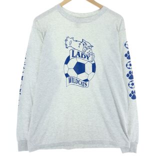 フルーツオブザルーム(FRUIT OF THE LOOM)の古着 00年代 フルーツオブザルーム FRUIT OF THE LOOM カレッジ ロングTシャツ ロンT メンズL  /eaa448097(Tシャツ/カットソー(半袖/袖なし))