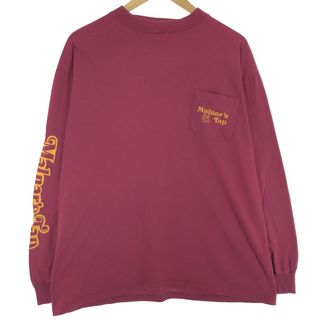 ヘインズ(Hanes)の古着 90年代 ヘインズ Hanes ロングTシャツ ロンT USA製 メンズXL ヴィンテージ /eaa452302(Tシャツ/カットソー(半袖/袖なし))