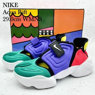 ナイキ(NIKE)の【極美品】NIKE アクアリフト マルチカラー メッシュ 足袋 春夏 29(サンダル)