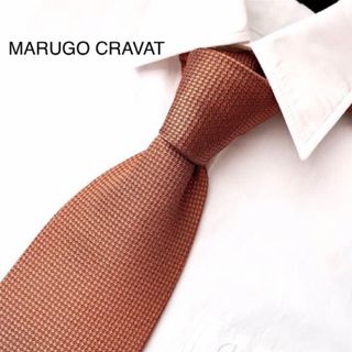 MARUGO CRAVAT マルゴクラバット ネクタイ シルク オレンジ(ネクタイ)