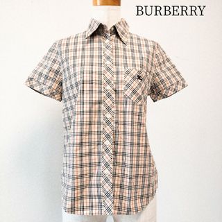 バーバリーブルーレーベル(BURBERRY BLUE LABEL)のBURBERRY　バーバリー　ノバチェック　半袖　シャツ　トップス(シャツ/ブラウス(長袖/七分))