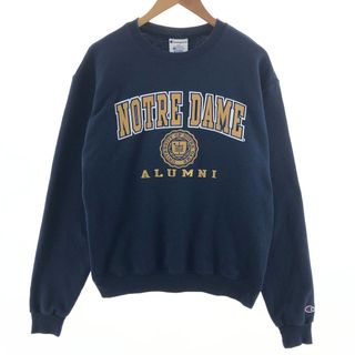 チャンピオン(Champion)の古着 チャンピオン Champion ECO NOTRE DAME  ノートルダム大学 カレッジスウェットシャツ トレーナー メンズM /eaa391548(スウェット)