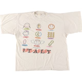 古着 ~90年代 イタリア 画家 アートTシャツ メンズL ヴィンテージ /eaa453652(Tシャツ/カットソー(半袖/袖なし))