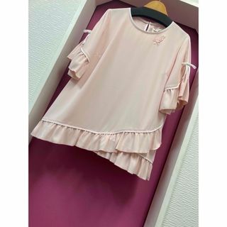 新品未使用スーパービューティー♡アシンメトリーフリルが可愛いチュニックカットソー(チュニック)