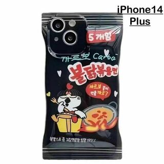 【iPhone14Plus】ソフトケース　韓国　大人気　プルダックポックンミョン(iPhoneケース)