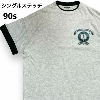 インポートアンドセレクト(Import & Select)の90s ダブルフェイス シングルステッチ Tシャツ ワンポイント レイヤード(Tシャツ/カットソー(半袖/袖なし))