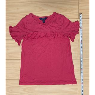 ポロラルフローレン(POLO RALPH LAUREN)のPOLO Ralph Lauren Tシャツ　半袖　8-10歳　フリル付　ピンク(Tシャツ/カットソー)