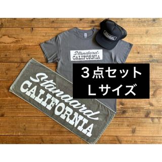 スタンダードカリフォルニア(STANDARD CALIFORNIA)の【StandardCalifornia】グリーンルーム限定 ３点セット Ｌサイズ(Tシャツ/カットソー(半袖/袖なし))