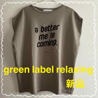 UNITED ARROWS green label relaxing - グリーンレーベルリラクシング　ロゴT  フレンチスリーブT  カットソー　新品