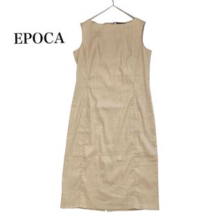 EPOCA - エポカ EPOCA 麻 リネンブレンド ワンピース ストレッチ 40 日本製