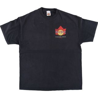 古着 90年代 HARD ROCK CAFE ハードロックカフェ アドバタイジングTシャツ カナダ製 メンズXL ヴィンテージ /eaa452342(Tシャツ/カットソー(半袖/袖なし))