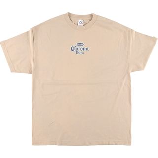 古着 00年代 ALSTYLE APPAELandACTIVEWEAR CORONA EXTRA コロナエキストラ アドバタイジングTシャツ メンズXL /eaa452345(Tシャツ/カットソー(半袖/袖なし))