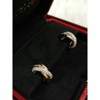 カルティエ(Cartier)のカルティエ トリニティ ピアス K18YG K18WG K18PG ダイヤ✨(ピアス)