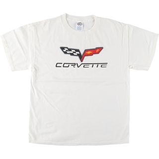 古着 00年代 デルタ DELTA CORVETTE シボレー アドバタイジングTシャツ メンズM /eaa452350(Tシャツ/カットソー(半袖/袖なし))