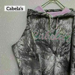 Cabela’s カベラス パーカー フーディー ロゴ USA 古着 L(パーカー)