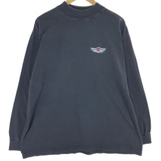 ハーレーダビッドソン(Harley Davidson)の古着 00年代 ハーレーダビッドソン Harley-Davidson ハイネック ロングTシャツ ロンT USA製 メンズXL /eaa448076(Tシャツ/カットソー(半袖/袖なし))