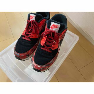 ナイキ(NIKE)のATMOS × NIKE AIR MAX 90 RED WE LOVE NIKE(スニーカー)