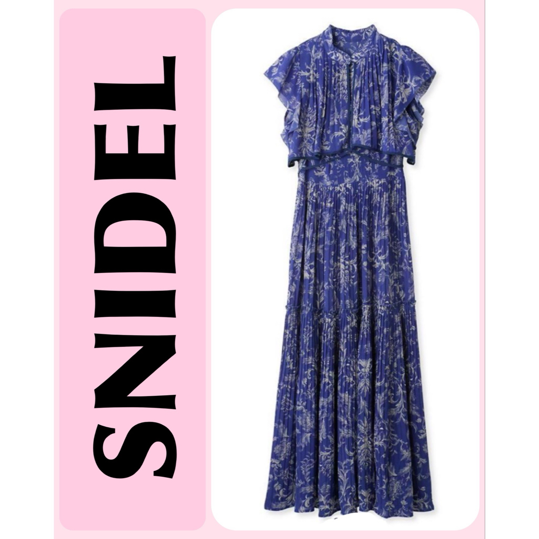 SNIDEL - 完売品 新品 スナイデル 青色 プリーツワンピース 0 SNIDEL - 完売品 新品 スナイデル 青色 プリーツワンピース 0