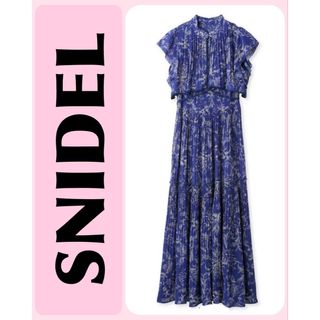 SNIDEL - 完売品 新品 スナイデル 青色 プリーツワンピース 0